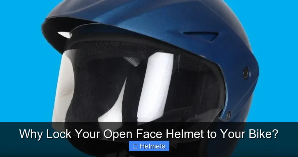 Why Lock Your Open Face Helmet to Your Bike?