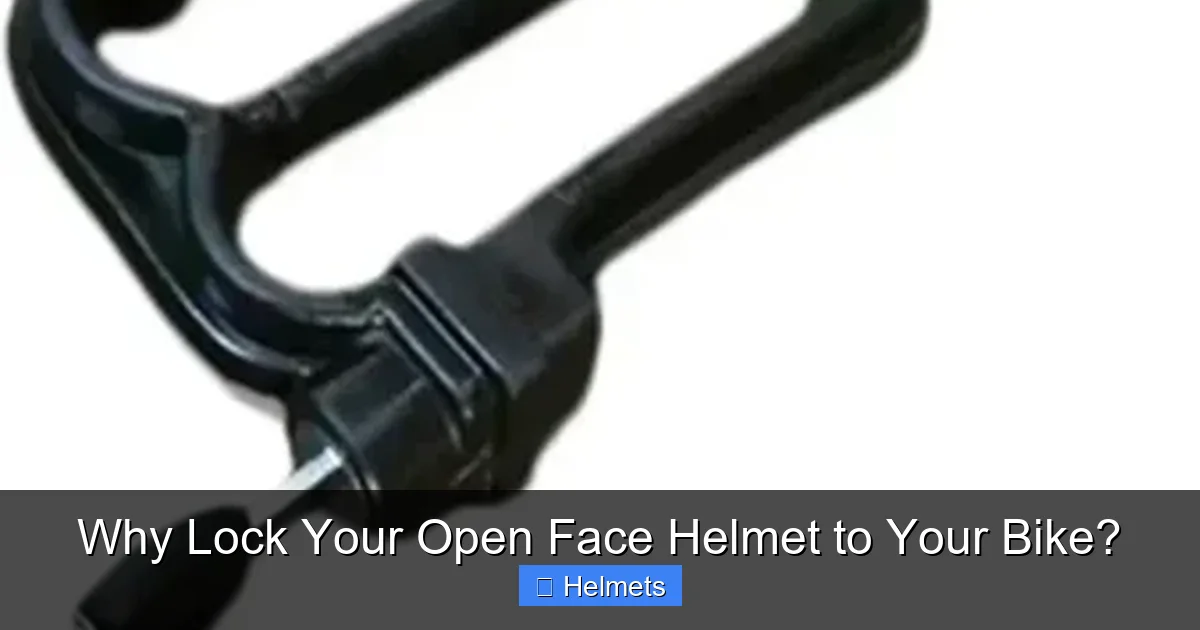 Why Lock Your Open Face Helmet to Your Bike?