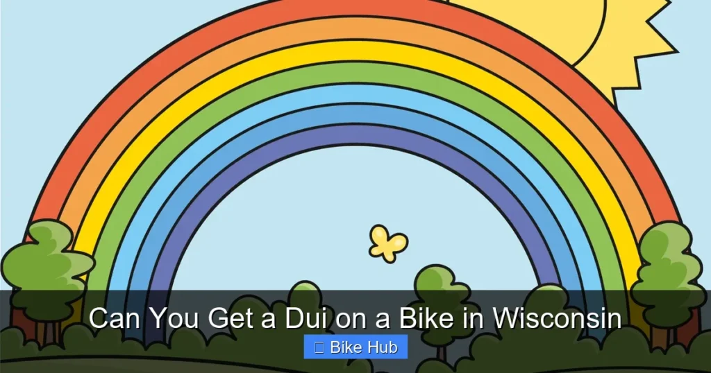Can You Get a Dui on a Bike in Wisconsin