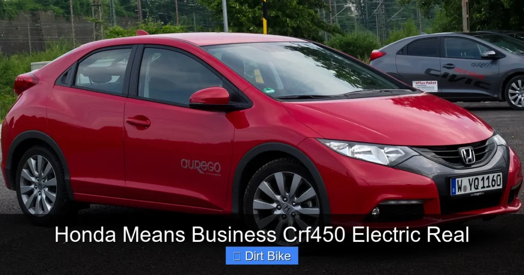 Honda Means Business Crf450 Electric Real