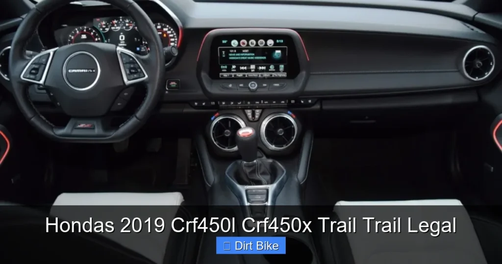 Hondas 2019 Crf450l Crf450x Trail Trail Legal