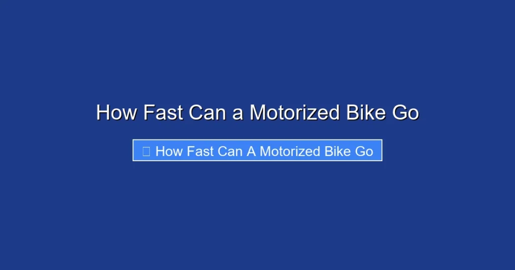 How Fast Can a Motorized Bike Go