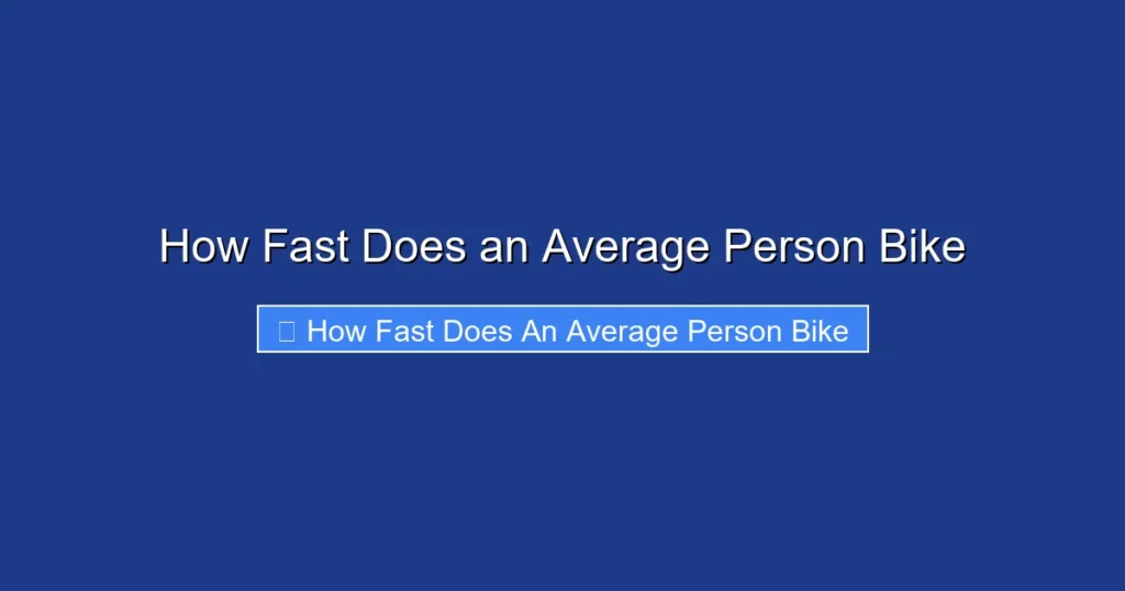 How Fast Does an Average Person Bike