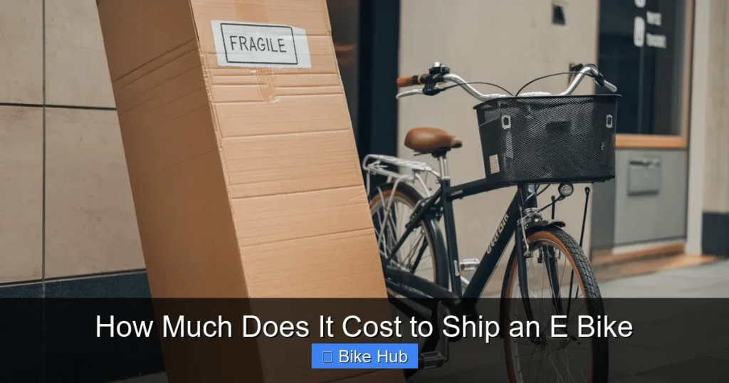 How Much Does It Cost to Ship an E Bike