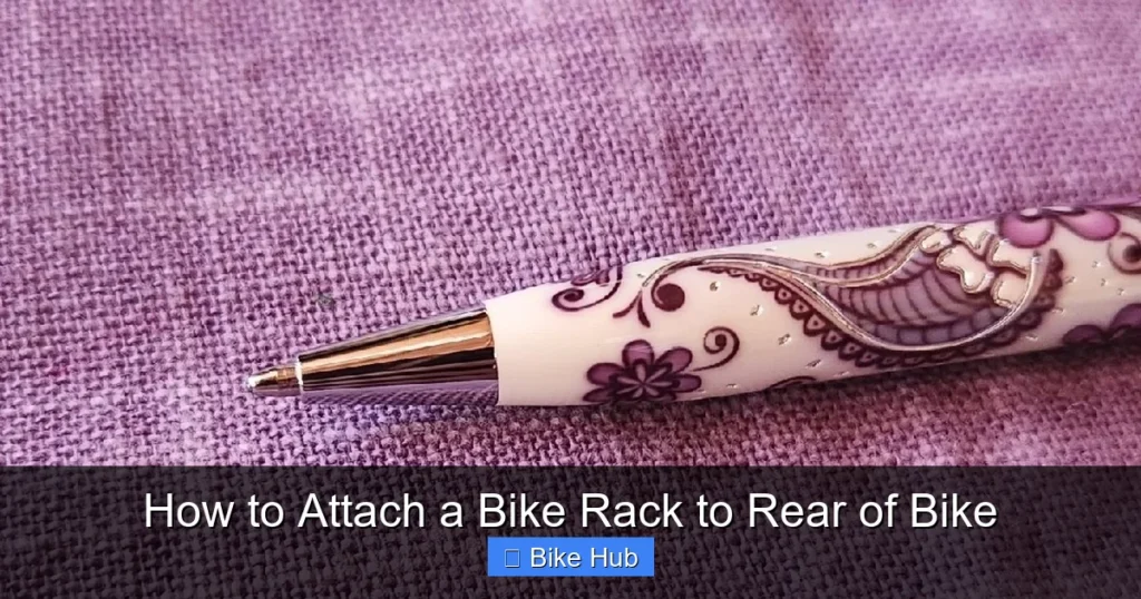 How to Attach a Bike Rack to Rear of Bike