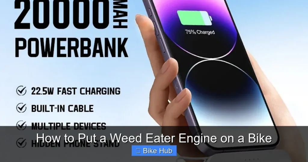 How to Put a Weed Eater Engine on a Bike