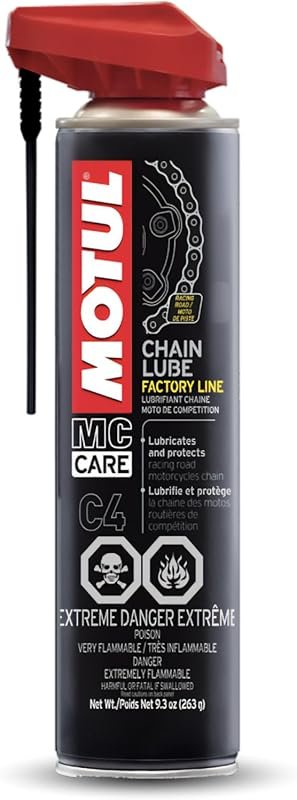 Motul MC Care C4 Factory Line Chain Lube: Racing Motorcycle Lubricant 