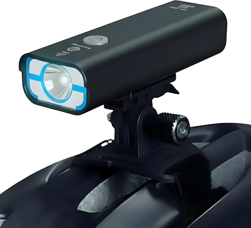 BrightRoad 850 Lumen Bike Helmet Light with 7 Modes for Night Riding