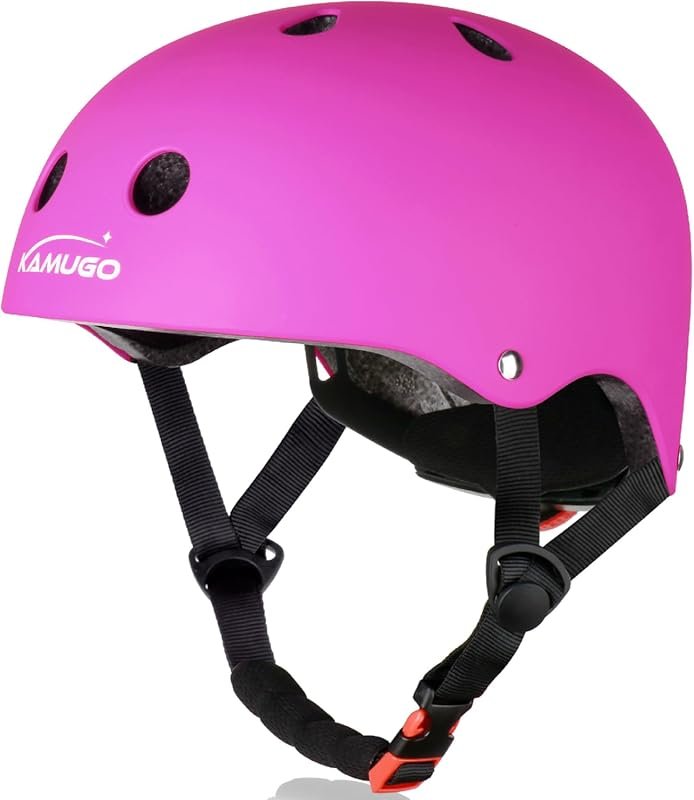 KAMUGO Kids Adjustable Multi-Sport Helmet for Toddler Boys and Girls A