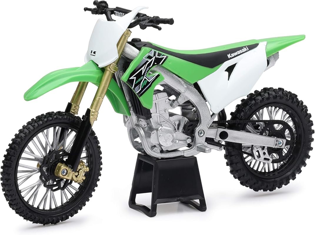 New-Ray Kawasaki KX 450F Green 1/12 Diecast Motorcycle Model