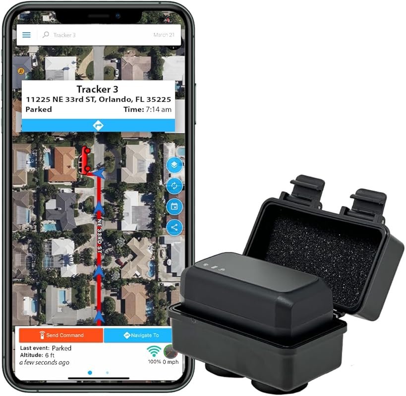Optimus 3.0 GPS Tracker with 1 Month Battery, Heavy Duty Waterproof Ma