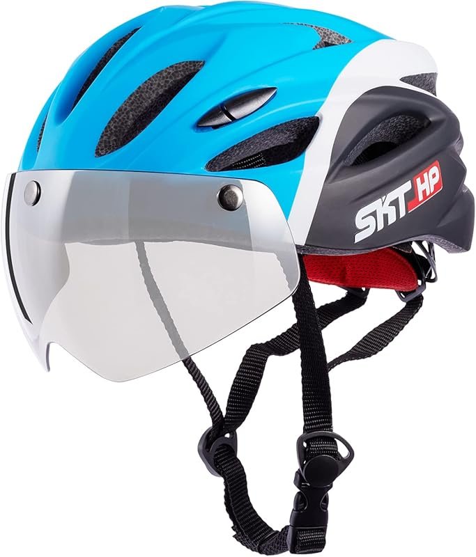 SKT HP Toddler Bike Helmet: Adjustable Kids Helmet with Magnetic Goggl