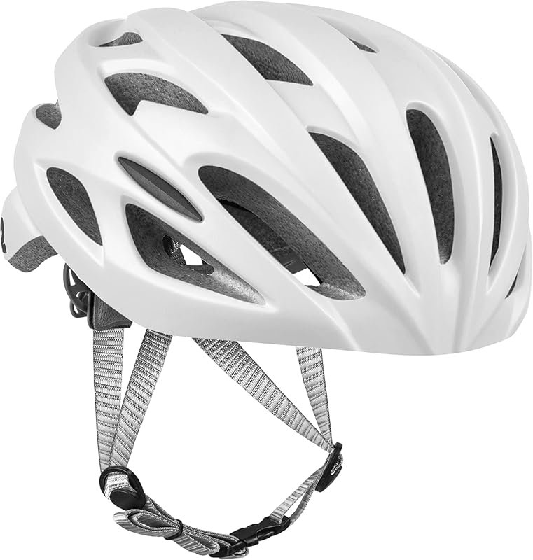 Retrospec Silas Road Bike Helmet: 24 Vents, LED Light, Padded & Lightw