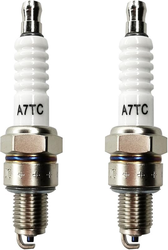 2Pcs A7TC High Performance Spark Plugs for GY6 50-150cc ATVs Scooters