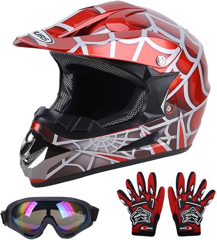 OUMURS DOT Certified Youth Dirt Bike Helmet: Safe Full Face Protection