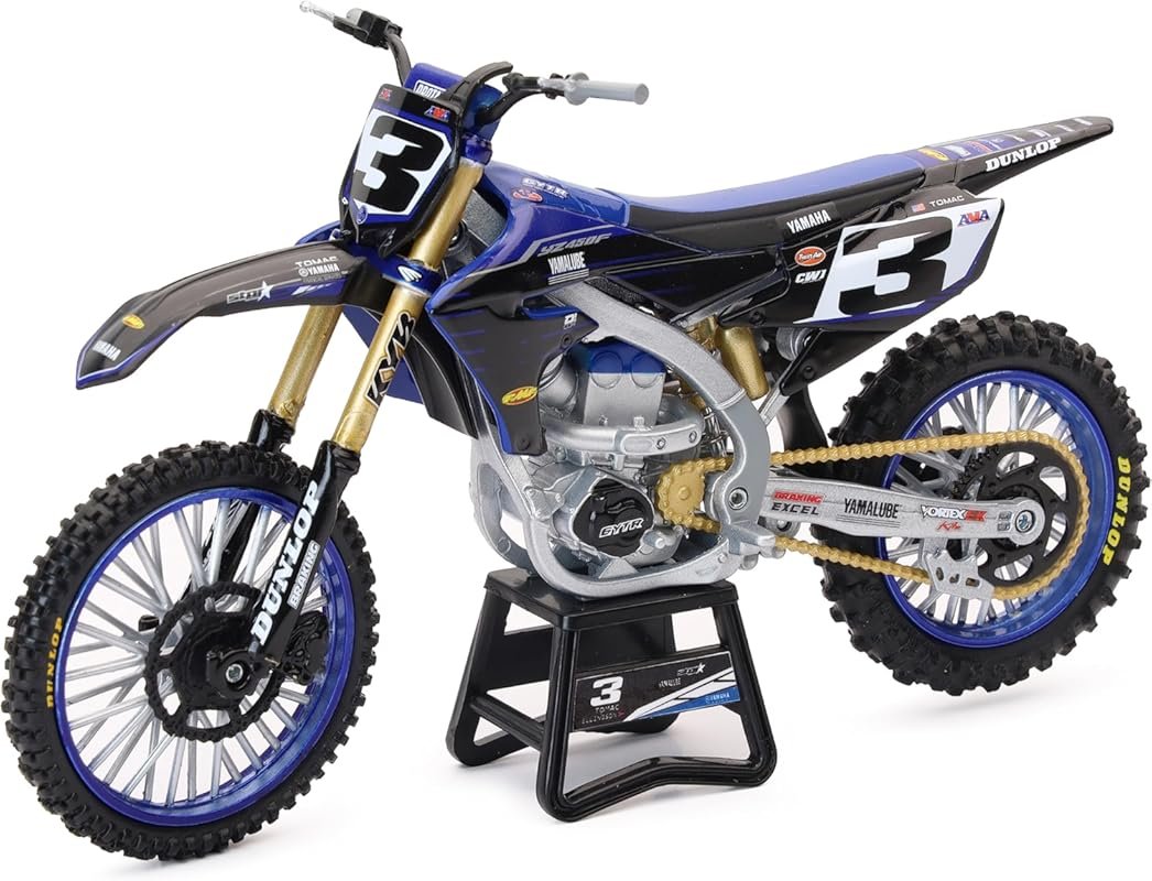 NewRay Yamaha YZ450F Championship Edition Diecast Model 1/12 Scale - E