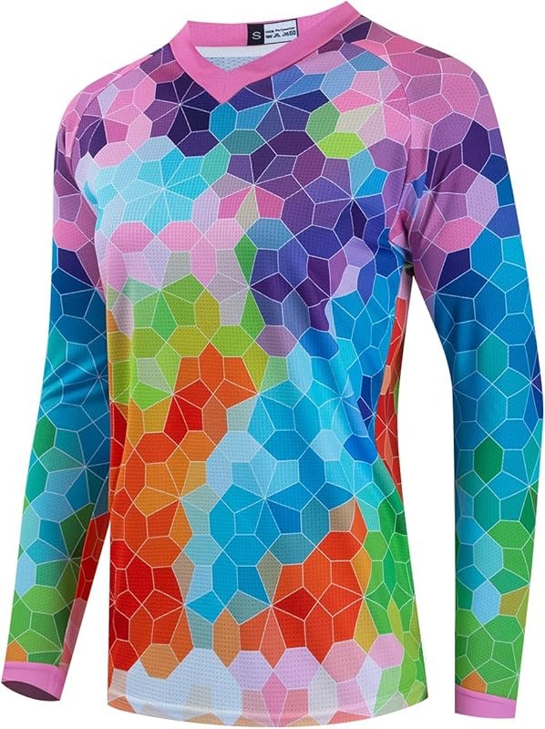 Women's Dirt Bike Jersey: Versatile Cycling, Motocross, BMX, Fishing S