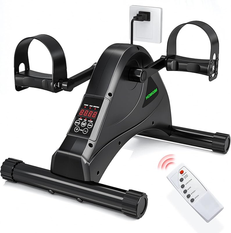 Motorized Under Desk Bike for Seniors Rehab, 6-Speed Arm & Leg Exercis