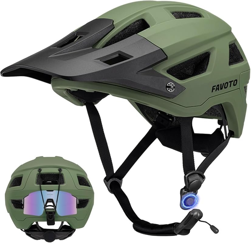 Favoto Adult MTB Helmet: Lightweight Mountain Bike Helmet with Magneti