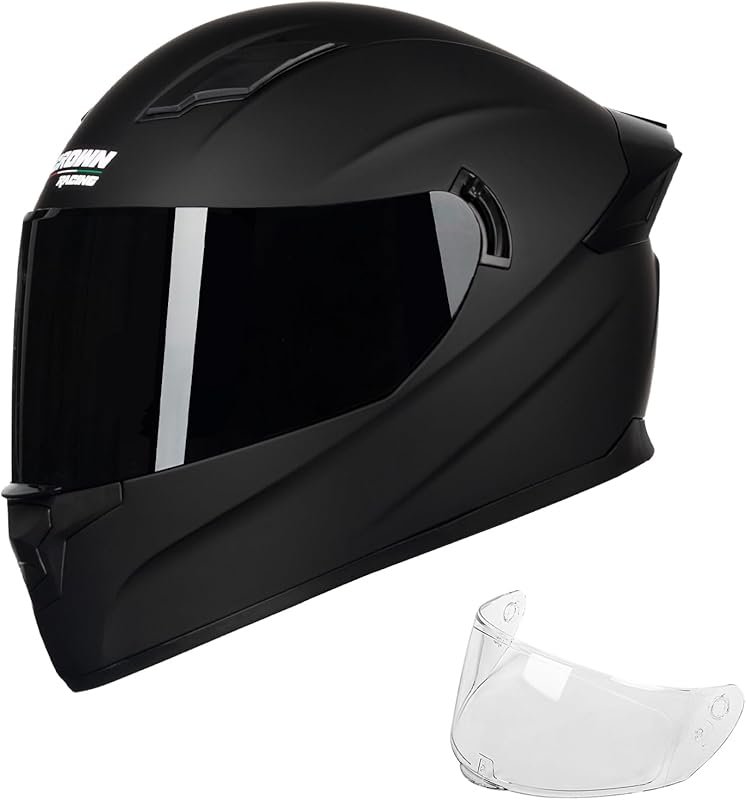 F-700 Full Face Motorcycle Helmet: DOT Certified Street Bike Helmet wi
