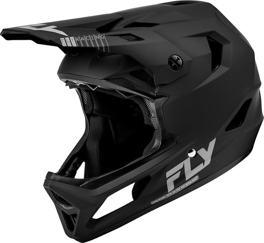 Fly Racing Rayce Full-Face Helmet: Certified DH/BMX Mountain Bike Prot