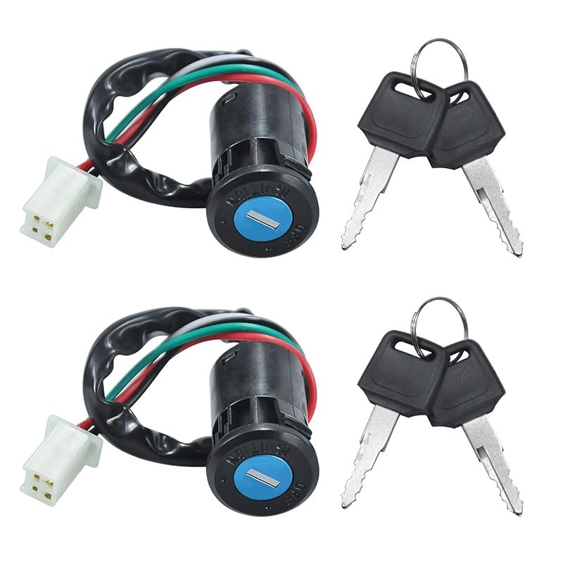 Ignition Starter Switch Key Set for 50cc-125cc Chinese ATVs, Dirt Bike
