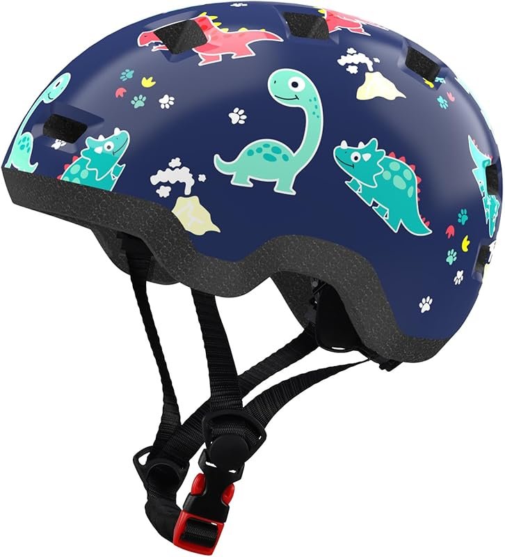 Adjustable Toddler Bike Helmet for Boys & Girls, Ages 1-6, Cycling & S