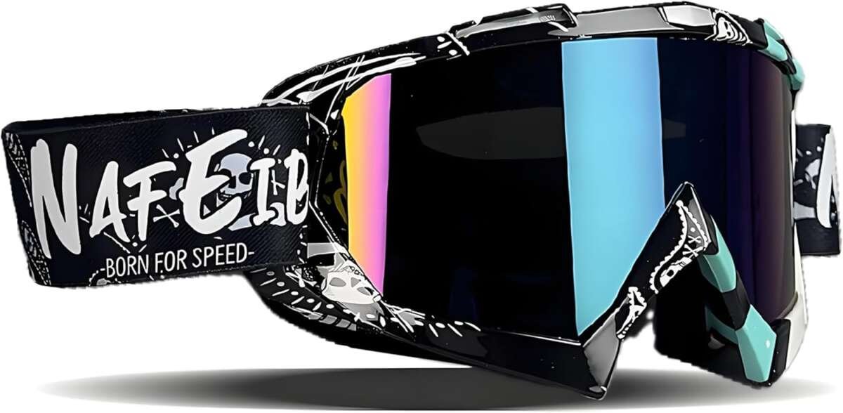 Dirt Bike ATV Motocross Goggles for Men Women: UV400 Skiing & Offroad 