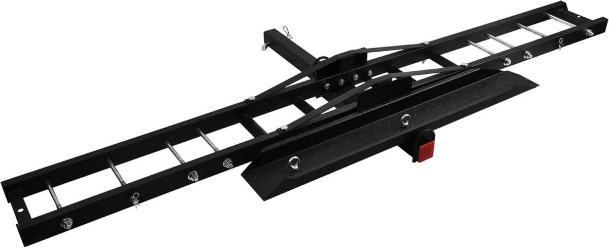500 LB Steel Motorcycle Scooter Carrier Bike Hitch Mount Rack with Loa