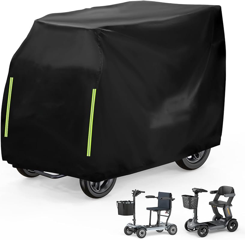 PAISEEC Adult Mobility Scooter with 300lbs+ Capacity: Large Black Cove