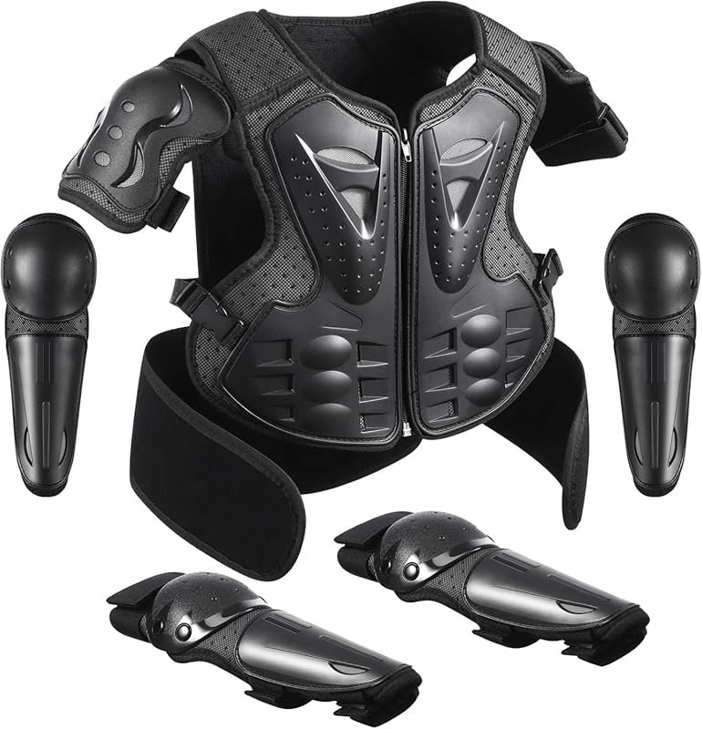 Yeesport Youth Motocross Armor: Adjustable Chest Protector Jacket with