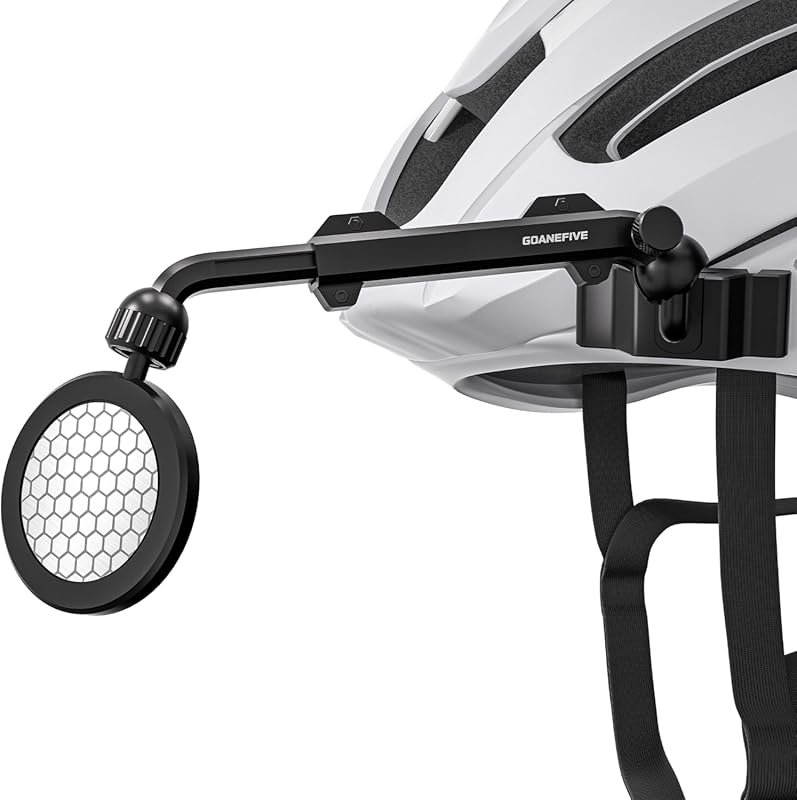 Extendable Bike Helmet Mirror: 360° Rotatable, Quick Release Rearview 