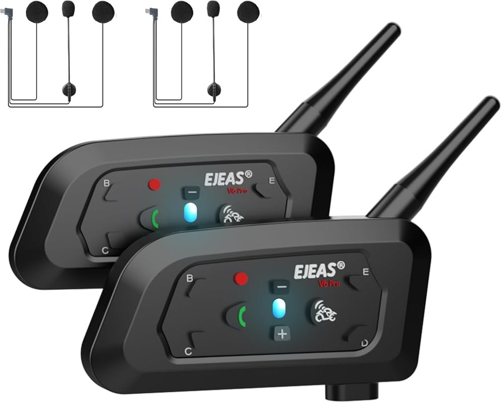 Novamente V6 Pro+ 6-Rider IP65 Waterproof Bluetooth Intercom for Off-R