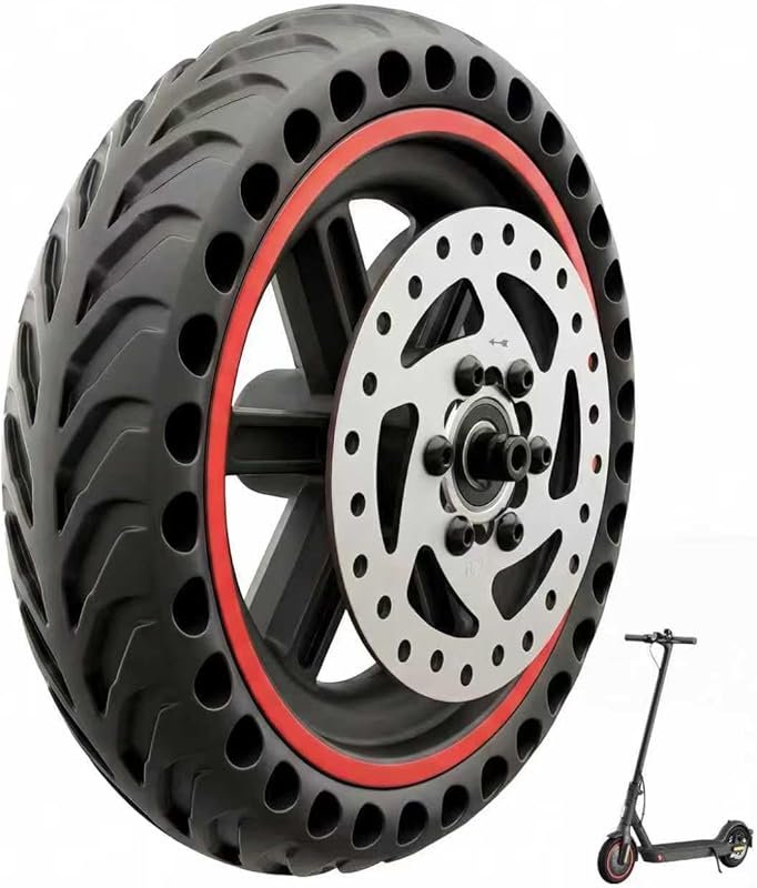 Pre-Assembled 8.5'' Electric Scooter Rear Wheel Kit - Honeycomb Tire A