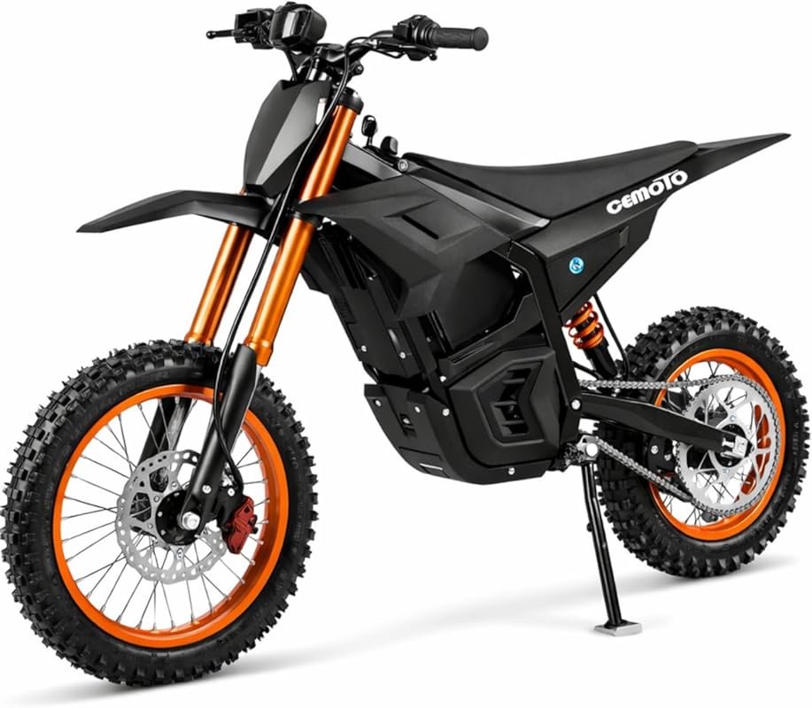 3000W Electric Dirt Bike for Teens & Adults - 48V Battery, Fat Tires,