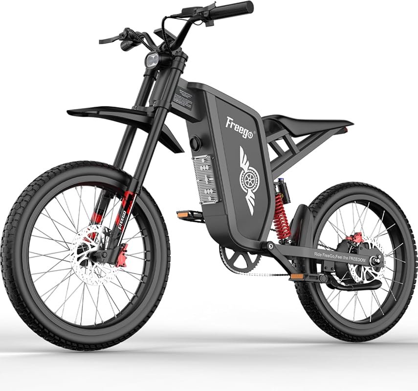 Freego X1 37MPH Electric Dirt Bike for Adults & Teens: 3000W Motor, 17