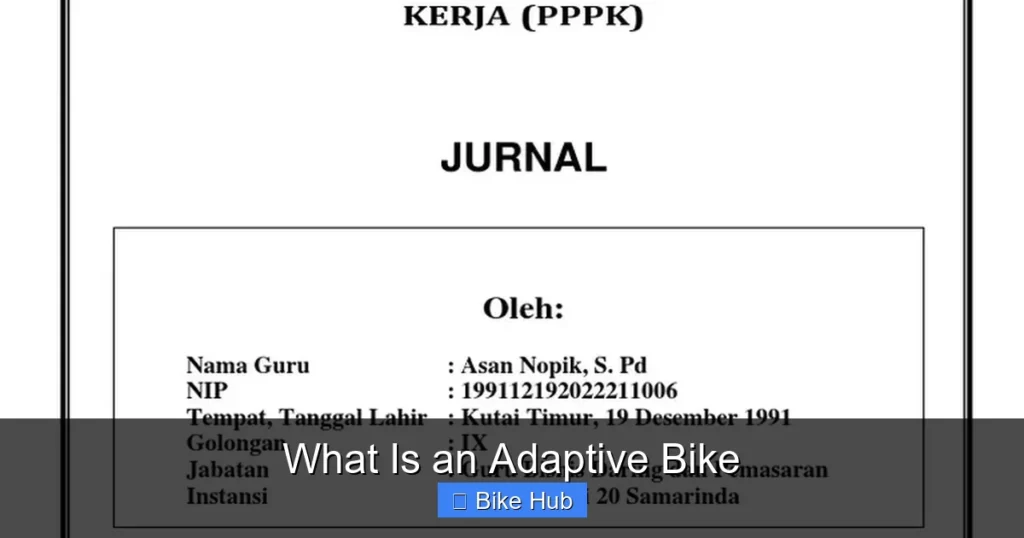 What Is an Adaptive Bike