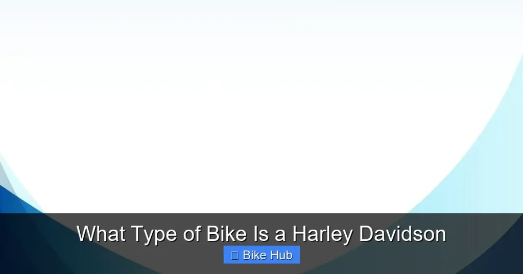 What Type of Bike Is a Harley Davidson